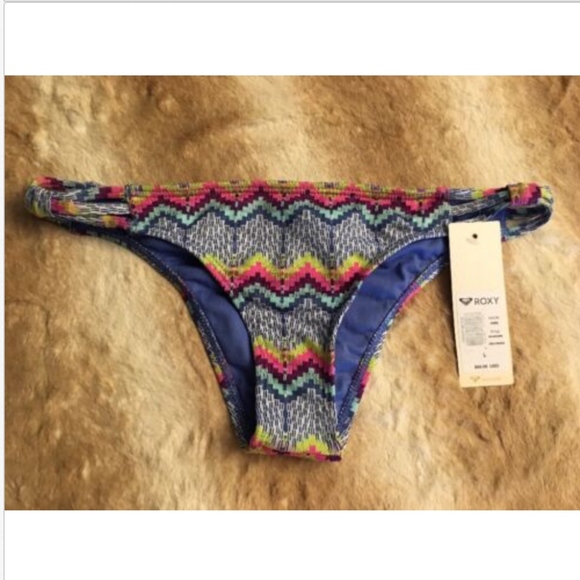 NWT Roxy 'Strappy Surfer' Skimpy Bikini Bottom - Picture 3 of 8